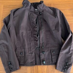 Anthropologie 2000’s Elevenses Brown jacket size 10 medium